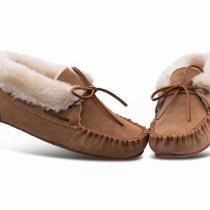 Minnetonka 40031 CHRISSY Cinnamon Bootie Slippers Size 5